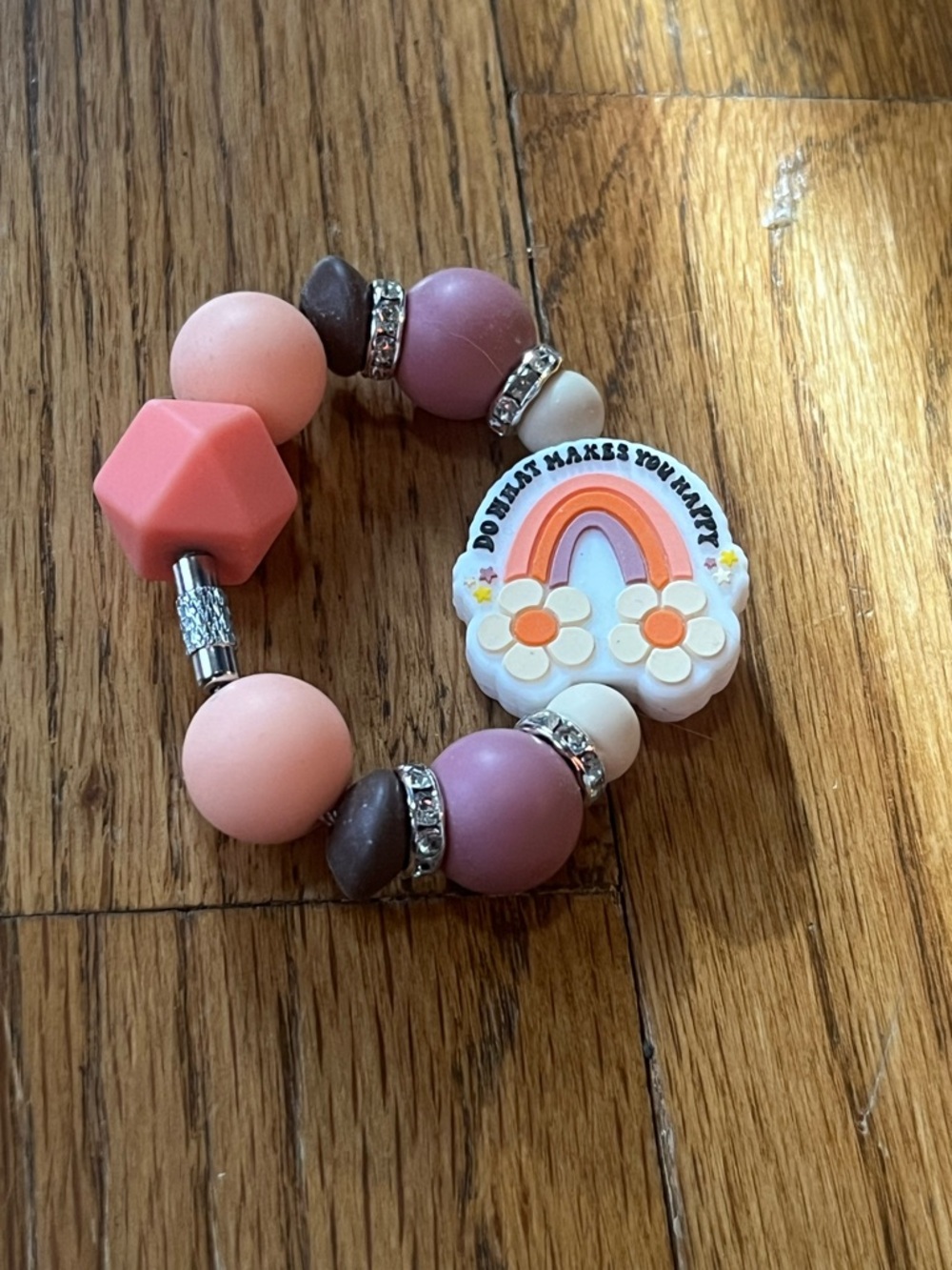 Handmade Happiness beaded  Stanley Tumbler Cup Handle Bracelet charm